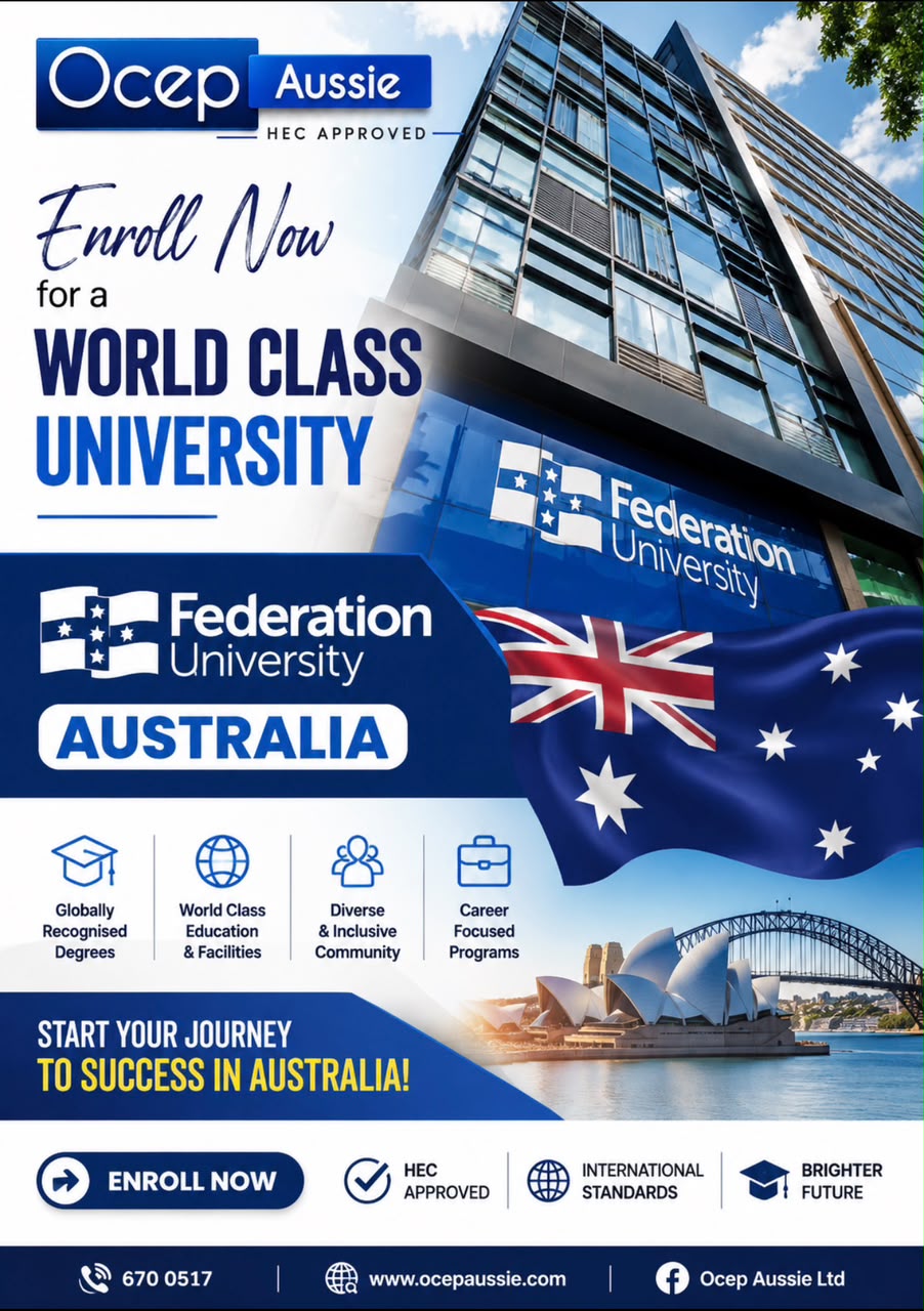 Ocep Aussie — enrol now for a world-class Federation University Australia degree