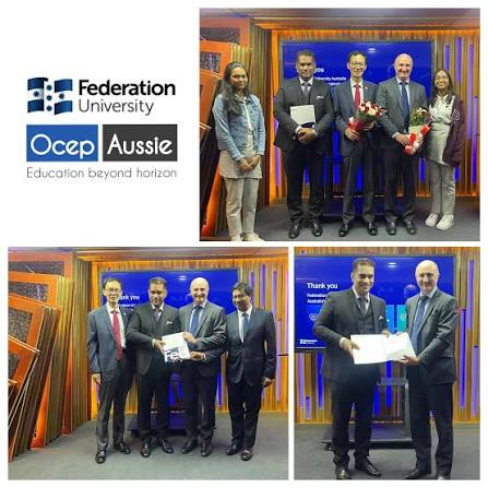 Formal partnership signing between Ocep Aussie and Federation University Australia